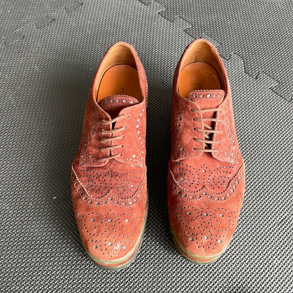 Pons Quintana brown suede Oxford platform